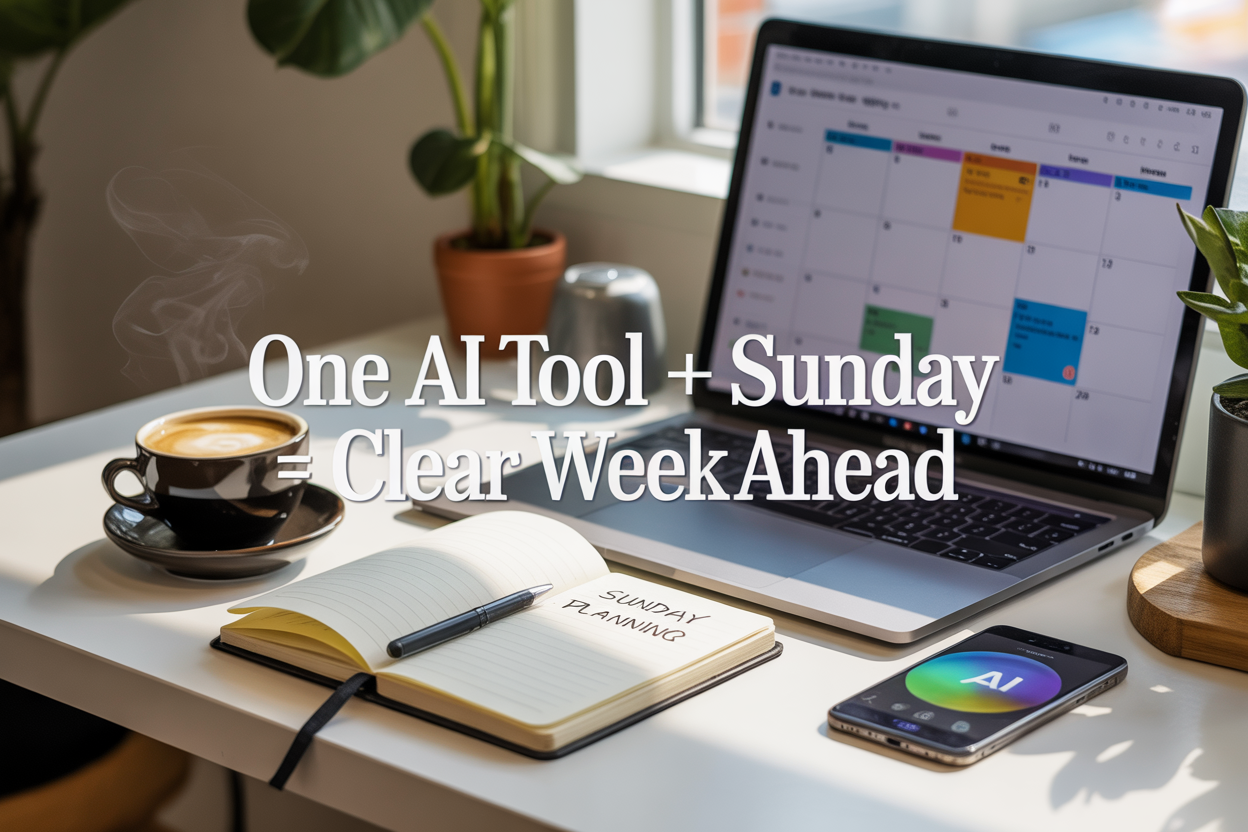 My Sunday Routine: I Use One Simple AI Tool to Clear My Entire Calendar for the Week Ahead