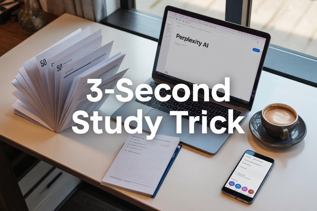 The 3-Second Study Trick: How to Use Perplexity to Summarize Any 50-Page PDF Before Your Meeting