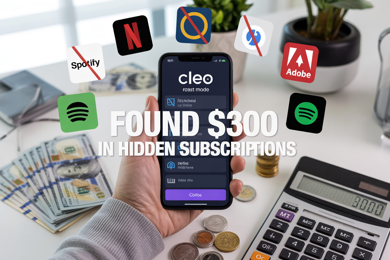 The Money-Saving AI: I Used Cleo’s 'Roast Mode' for a Week and Found $300 in Hidden Subscriptions
