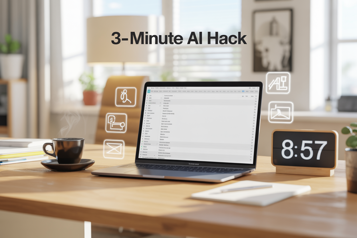 The 3-Minute AI Hack That Clears Your Inbox Before 9 AM (My New Monday Morning Routine)